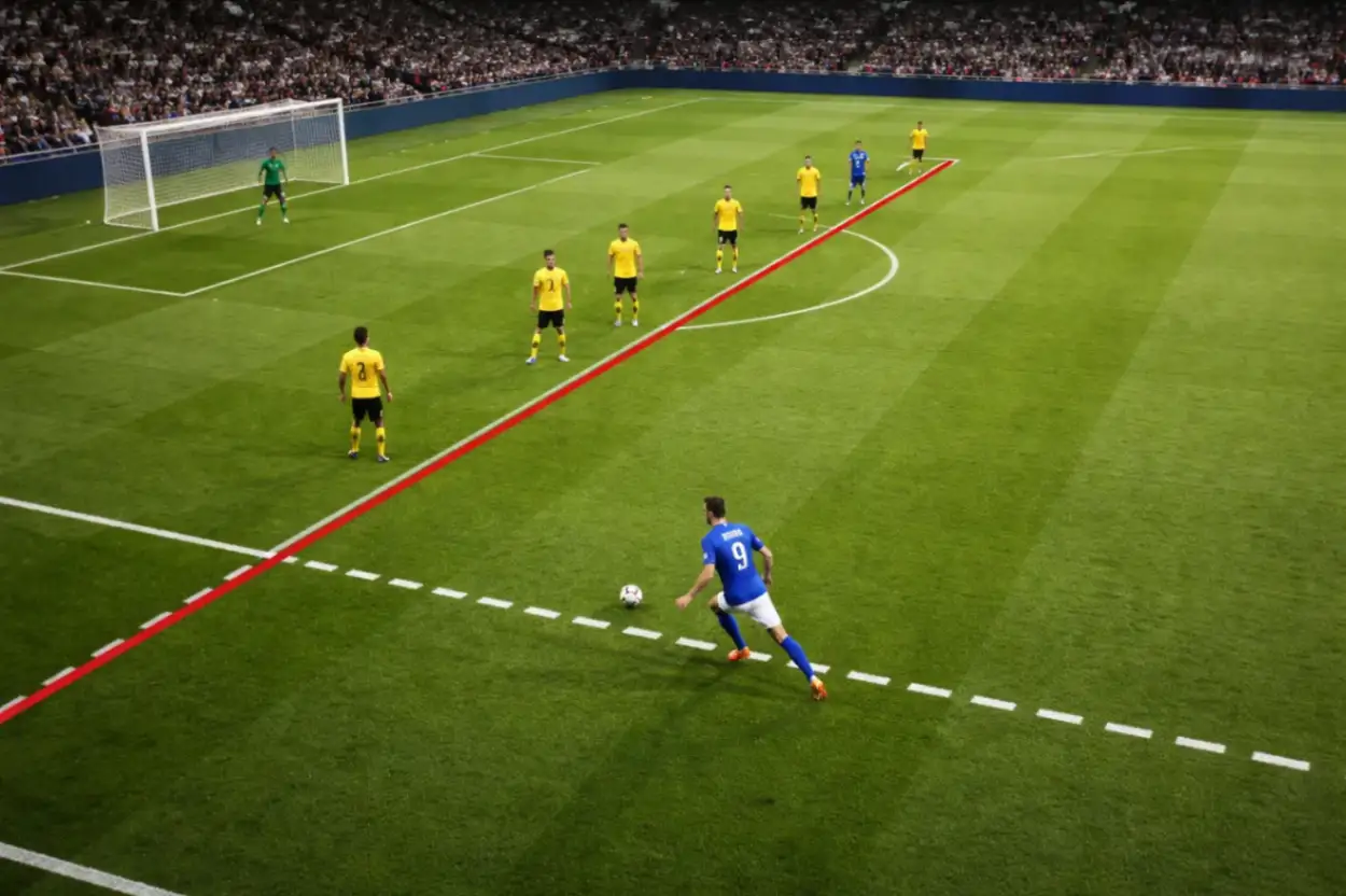 Почему судья свистит офсайд: участие в эпизоде