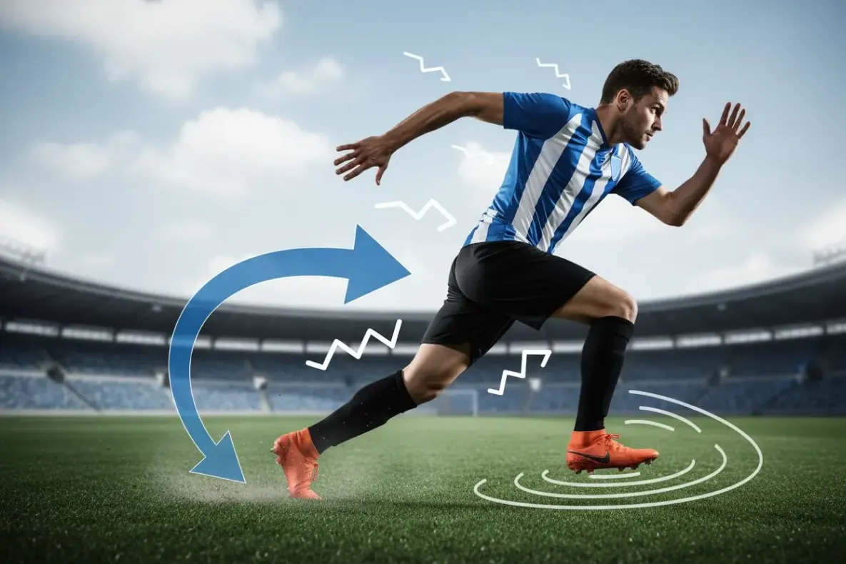 Смена направления и резкость: как ускоряться в футболе, а не на дорожке