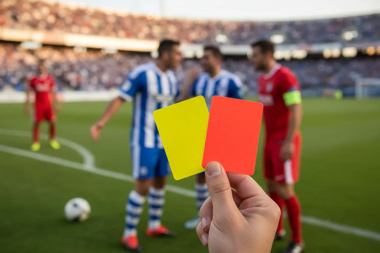 Жёлтая и красная карточка: за что дают в футболе