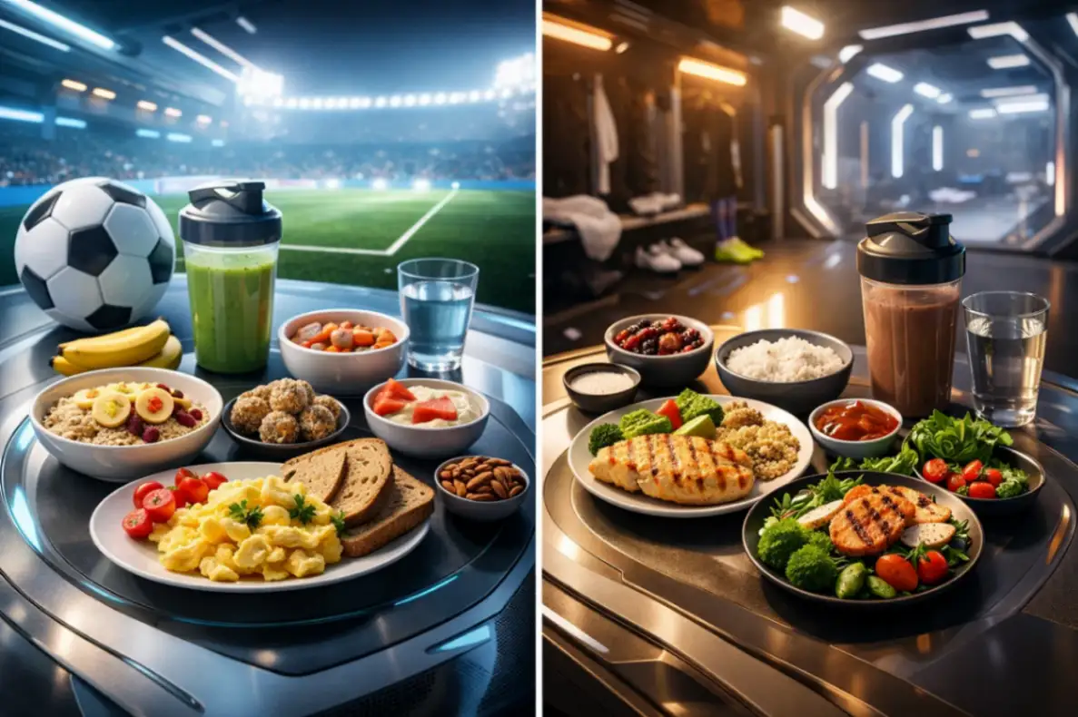 Питание для футболиста-любителя: что есть до и после игры