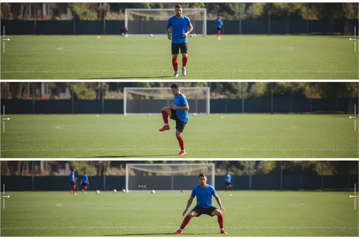 Динамическая растяжка мышц ног и паха перед игрой