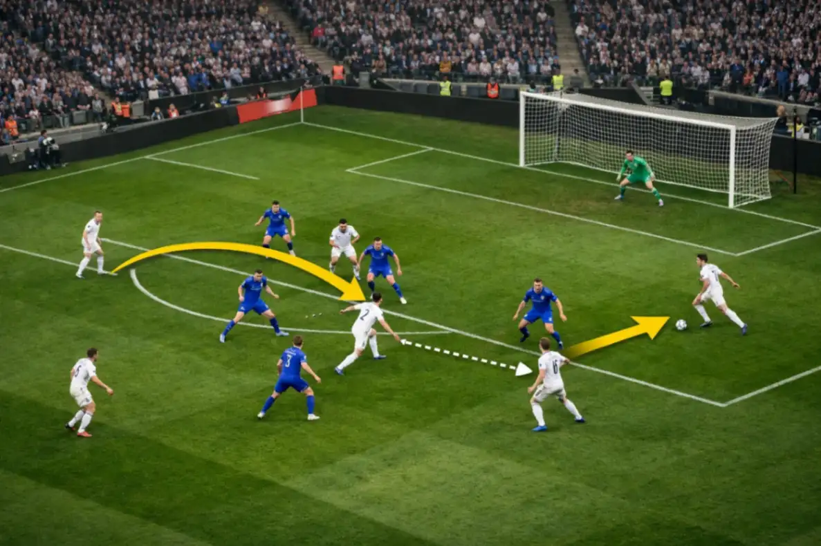 Движение без мяча и открывания между линиями