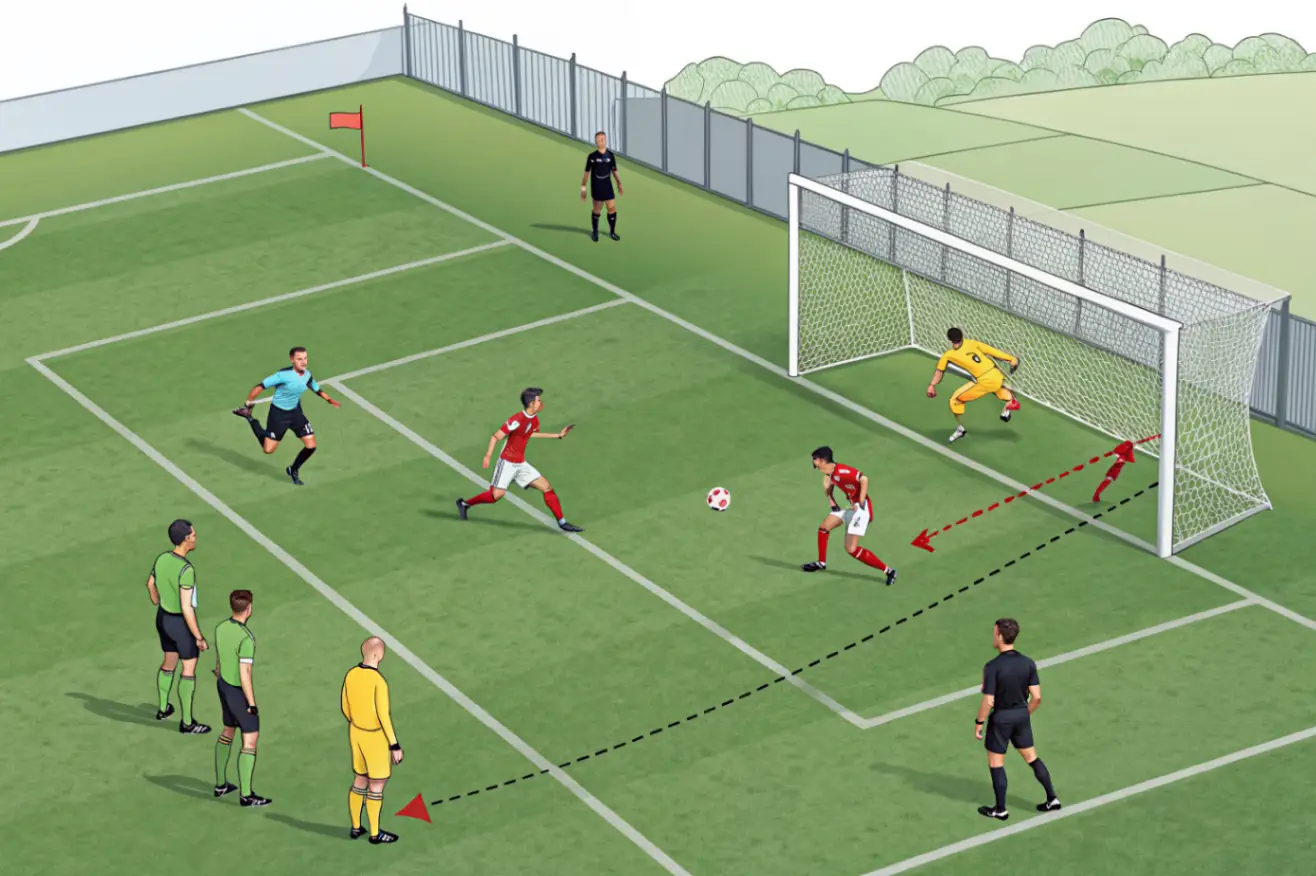 Активный и пассивный офсайд в футболе